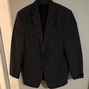 Express Charcoal Pinstripe Blazer